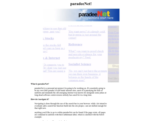 paradeenet screenshot