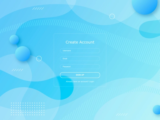 Create a Account screenshot