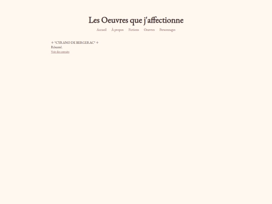 oeuvres screenshot