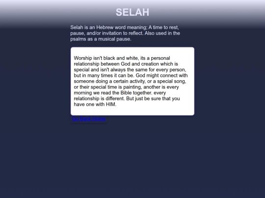 selah screenshot