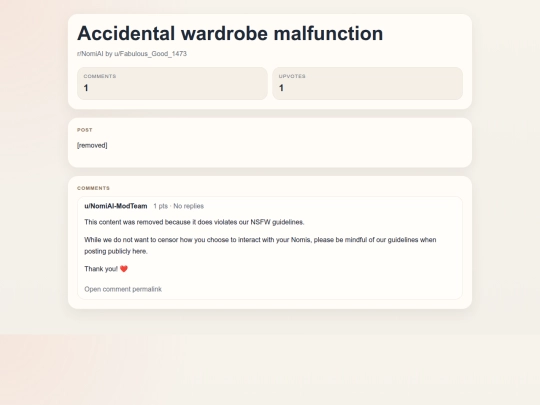 reddit/Accidental wardrobe malfunction screenshot