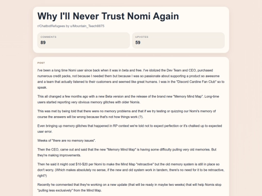 reddit/Why I'll Never Trust Nomi Again screenshot