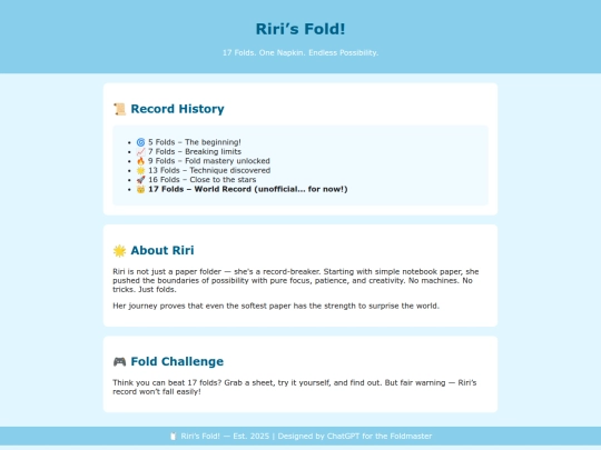 Riris_Fold_Website screenshot