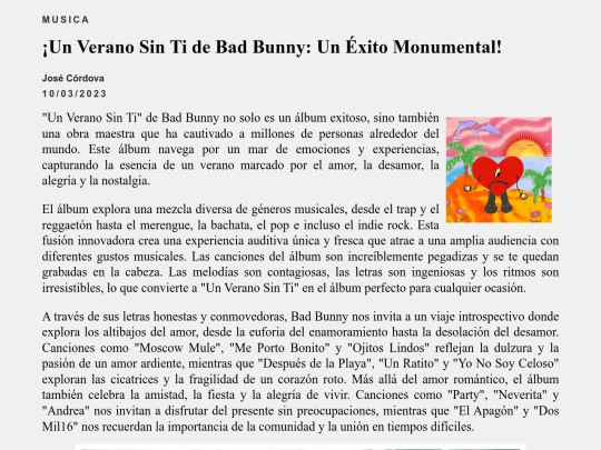 Música/ ¡Un-Verano-Sin-Ti-de-Bad-Bunny:-Un-Éxito-Monumental! screenshot