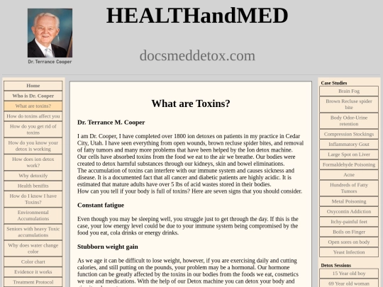topic/whataretoxins screenshot