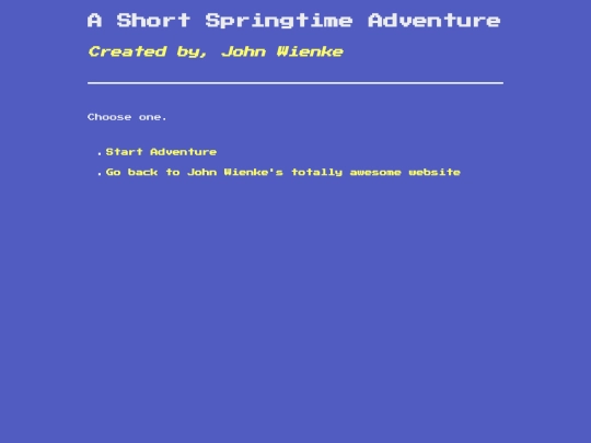 games/a-short-springtime-adventure/start screenshot