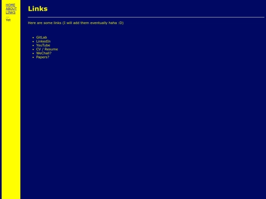 links screenshot