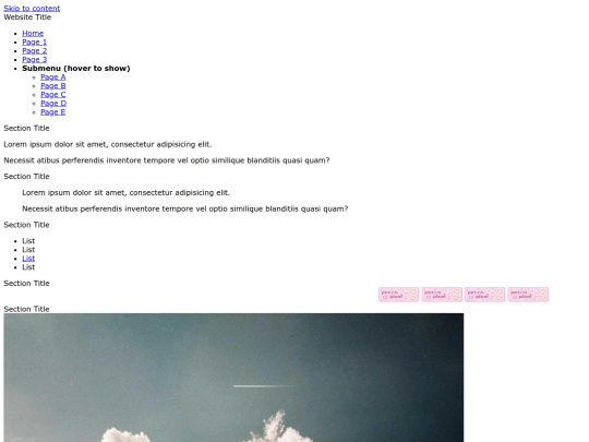 Mainpagetest screenshot