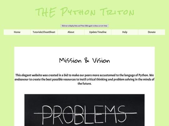Tabs/missionvision screenshot