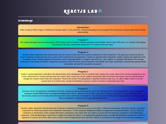 react screenshot