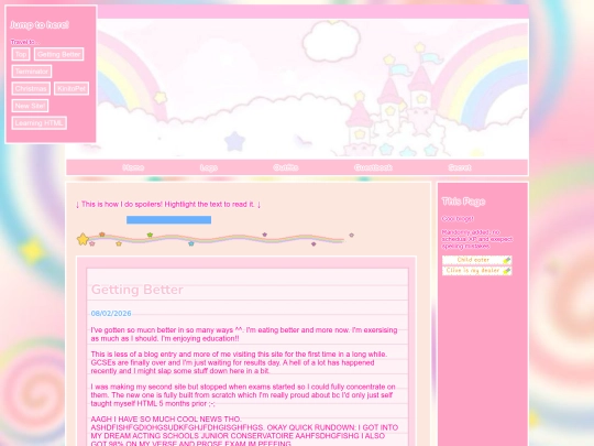 blog screenshot