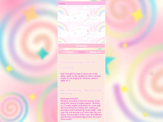 singing screenshot