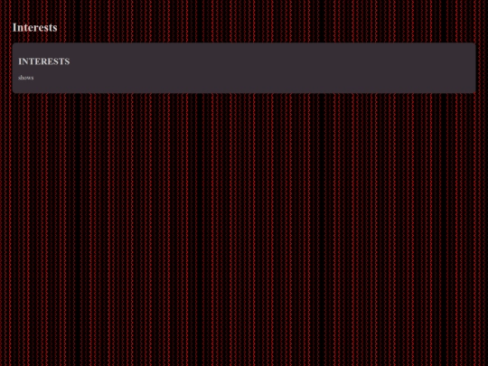 interests screenshot