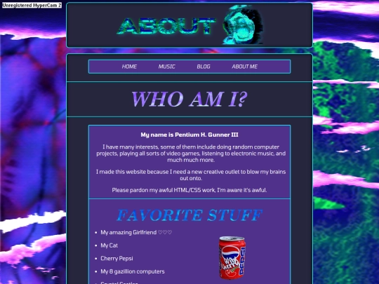 aboutme screenshot