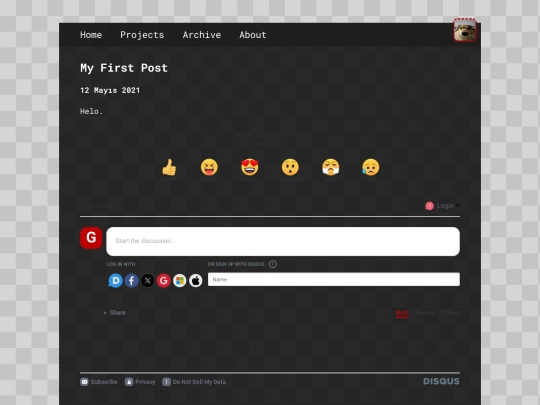 posts/2021-05-12-my-first-post screenshot