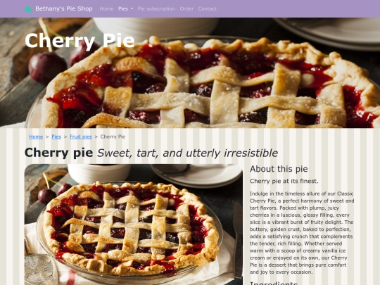 products/cherrypie screenshot