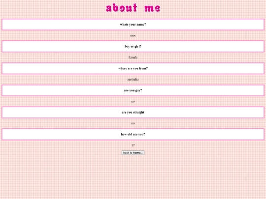 aboutme screenshot