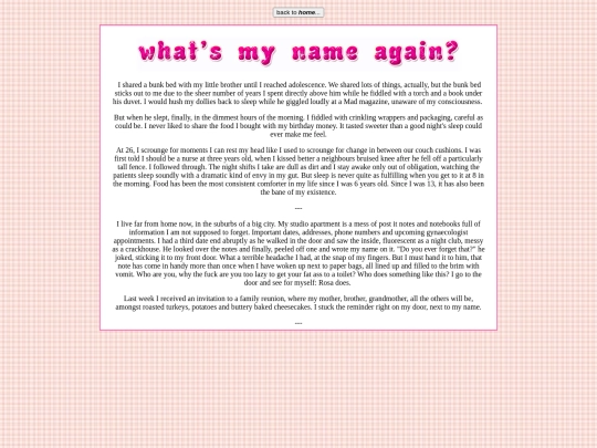whatsmynameagain screenshot