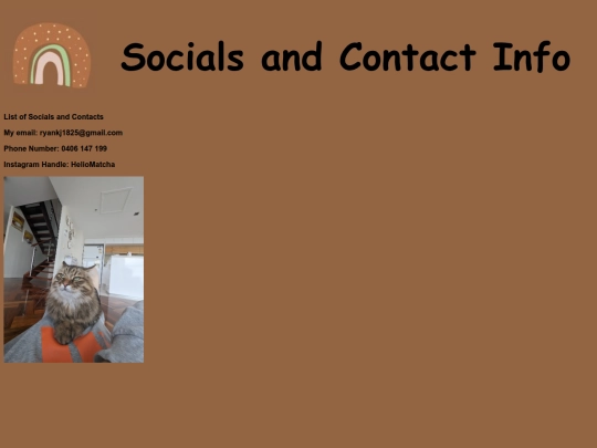 socials screenshot