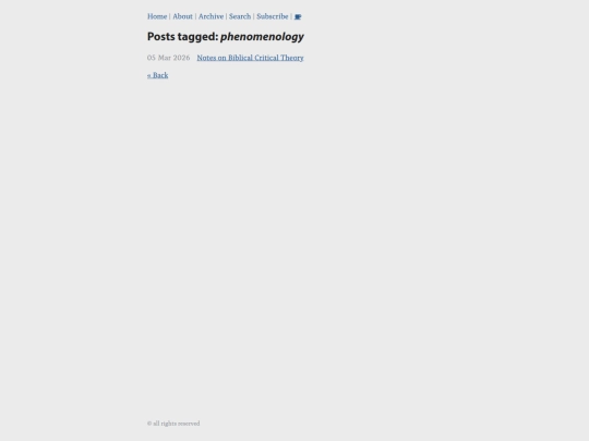 tag/phenomenology screenshot