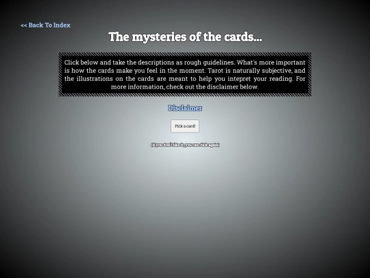 tarot screenshot