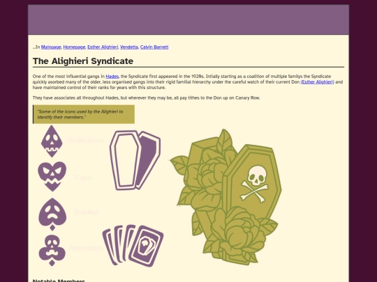 OC Wiki/TheSyndicate screenshot