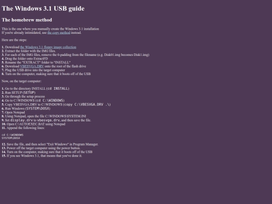31guide/homebrew screenshot