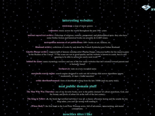 links screenshot