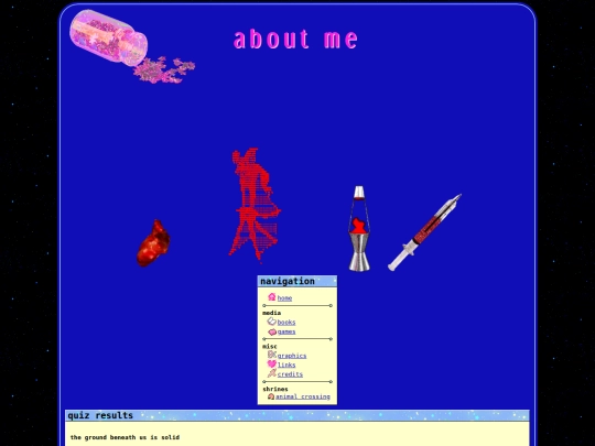 about-me screenshot