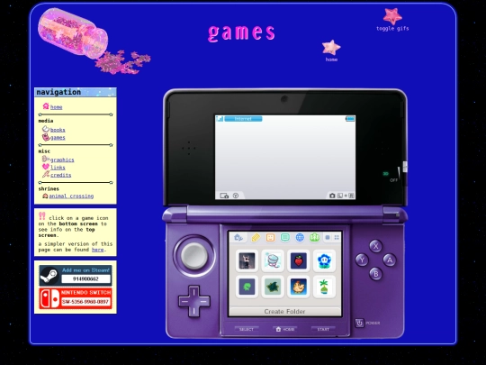 games screenshot