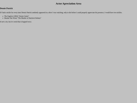 actor_appreciation_area screenshot