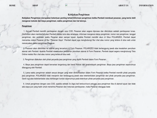 kebijakan pengiriman screenshot