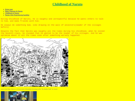ChildhoodofNaruto screenshot