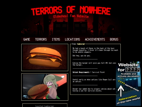 items/hamburger screenshot