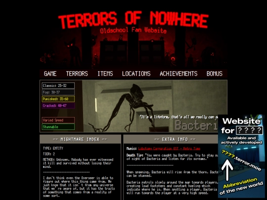 terrors/bacteria screenshot