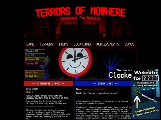 terrors/clockey screenshot