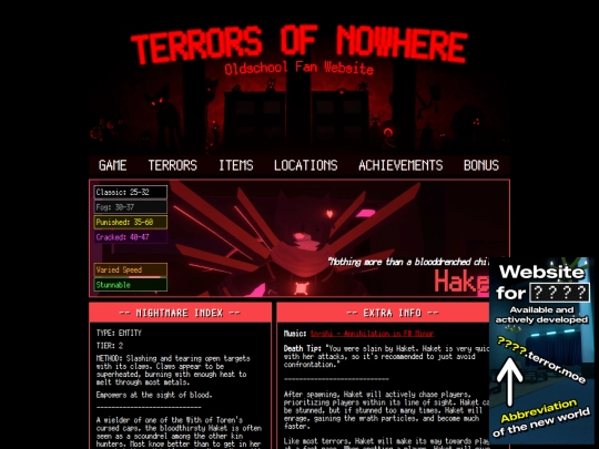 terrors/haket screenshot