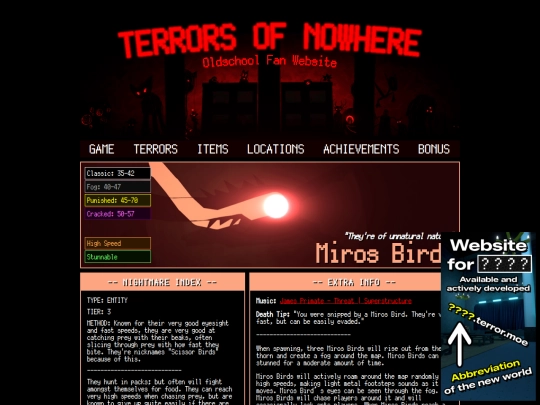 terrors/miros_birds screenshot