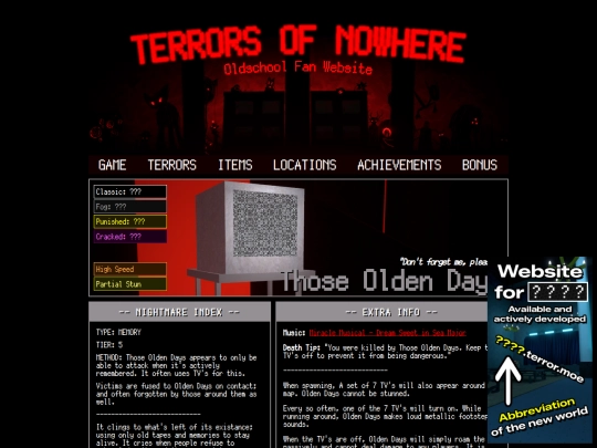 terrors/those_olden_days screenshot