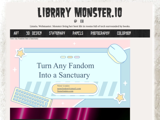 page/Turn Any Fandom Into A Sanctuary screenshot