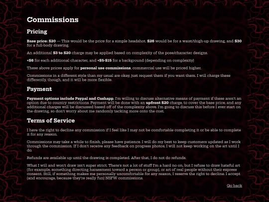 side/commissions screenshot