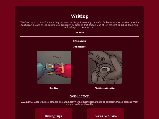 writing screenshot