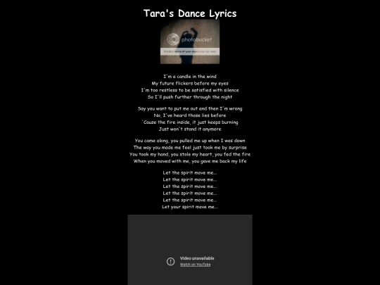 funstuff/lyrics_tara screenshot