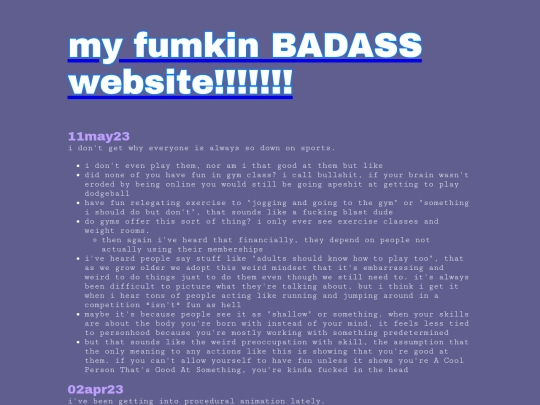 ramblings screenshot