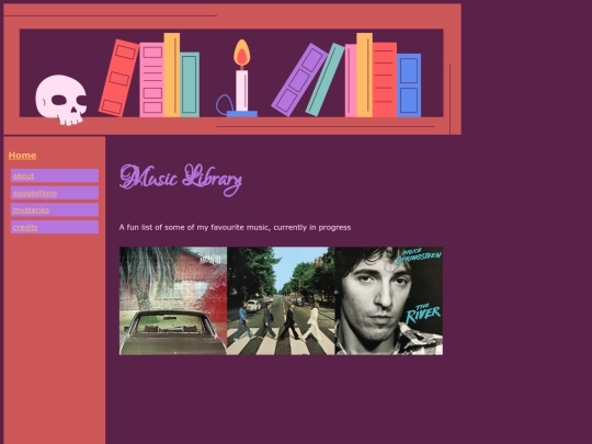music/albums screenshot