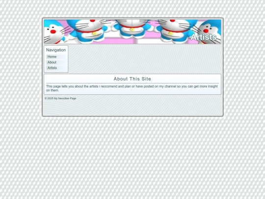 Artists screenshot