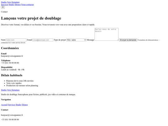 demos screenshot