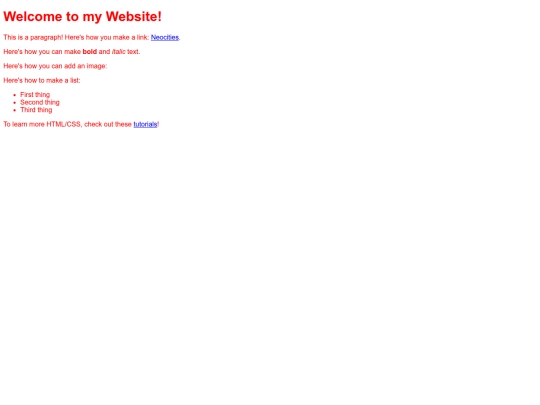 newhtml screenshot