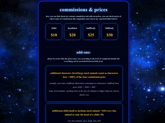 commissions_and_prices screenshot