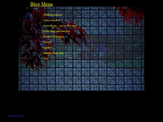 blogmenu screenshot